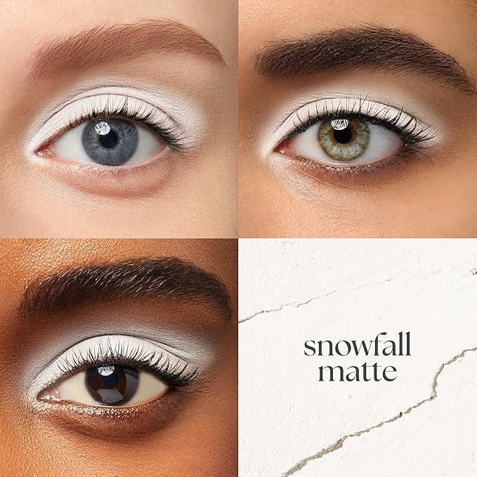 Julep Eyeshadow 101 Cream-to-Powder Waterproof Eyeshadow Stick – Snowfall Matte – Long-Lasting, Buildable, Crease-Proof, Cruelty Free, Matte Finish with Built-In Smudger