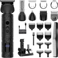 Scttomon Beard Trimmer for Men Professional Mens Beard Grooming Kit T-Blade Trimmer Electric Shaver Razor Nose Body Trimmer Hair Cutting Kit Cordless 7 in 1 Black