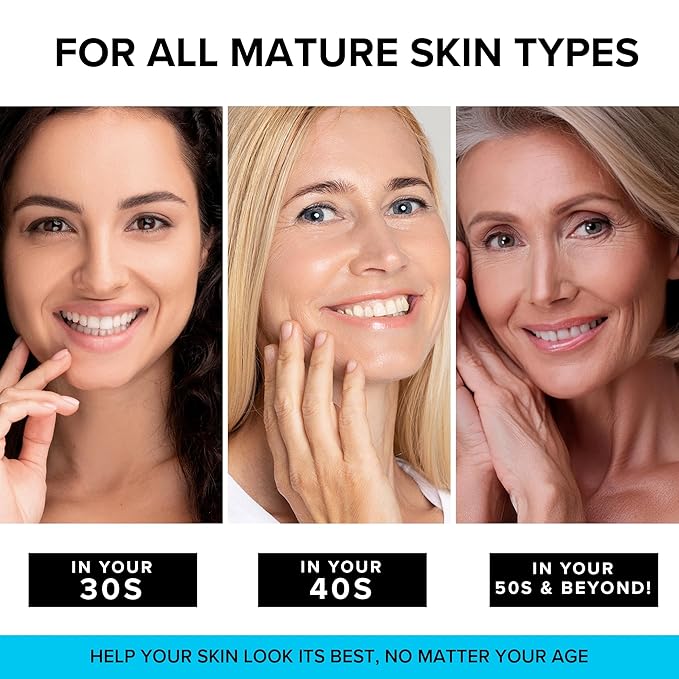Anti-Aging Face Moisturizer with Retinol, Collagen & Hyaluronic Acid - Moisturizer Face Cream for Women & Men - Visibly Firming & Hydrating Neck Cream - Day & Night Skin Care - 3.4 fl oz