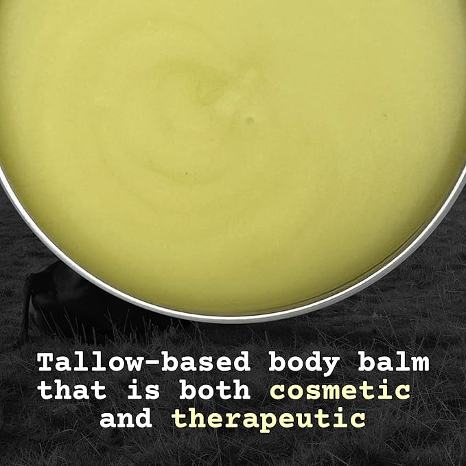 The Tallowed Truth Tallow and Honey Balm, Beef Tallow for Face, 2 oz