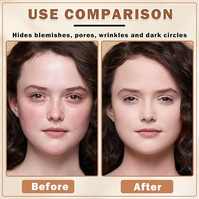 QIUFSSE Airbrush Foundation Makeup Spray (04 Porcelain Color)