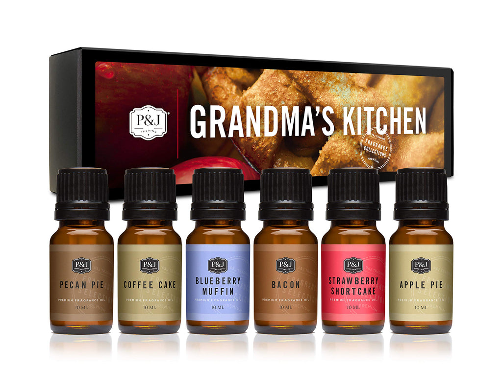 P&J Trading Fragrance Oils Set of 6, Grandma's Kitchen