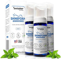 Swissker by Swissklip ShineFoam | Teeth Whitening Foam | Mint Flavor Whitening Toothpaste | Teeth Whitener I Professional Teeth Whitening Kit | 100% Vegan - Made in USA - 1.69 oz - Pack 3