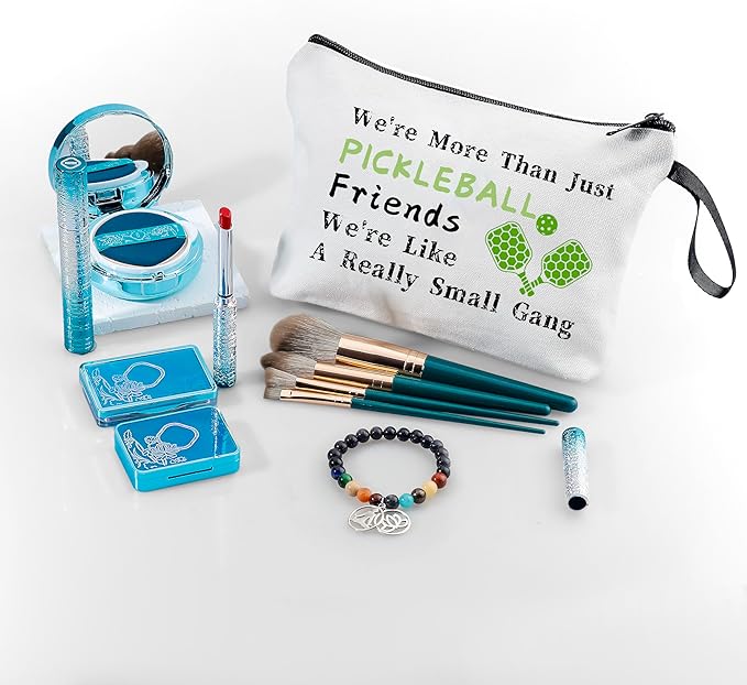 ARIOSEY Pickleball Gifts for Women, Travel Makeup Cosmetic Bag