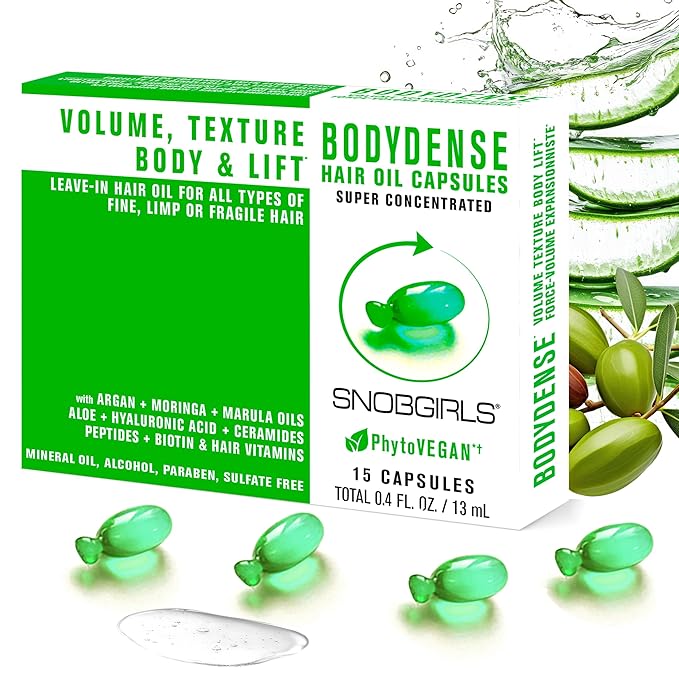 SNOB GIRLS BODYDENSE Volumizing Hair Serum Capsules for Fine & Limp Hair