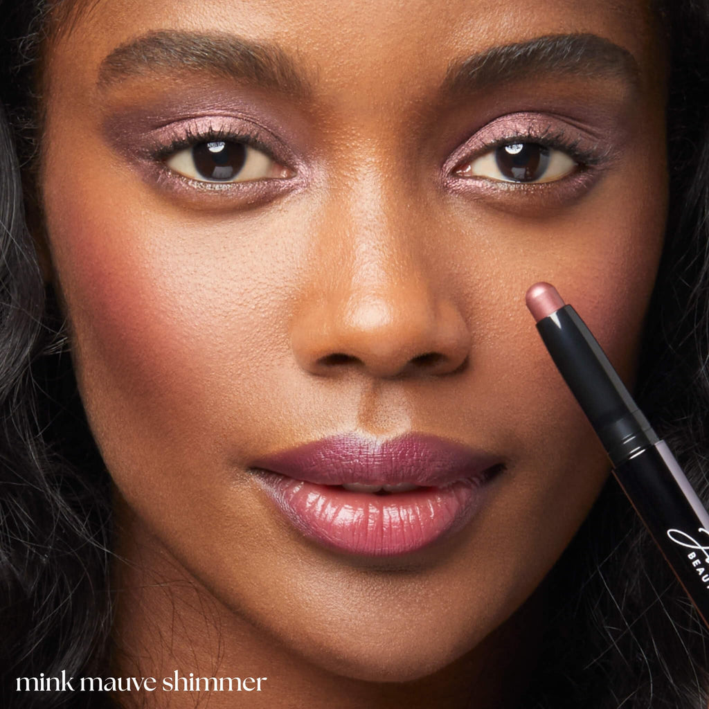 Julep Eyeshadow 101 Cream-to-Powder Waterproof Eyeshadow Stick – Mink Mauve Shimmer – Long-Lasting, Buildable, Crease-Proof, Cruelty Free, Shimmer Finish with Built-In Smudger