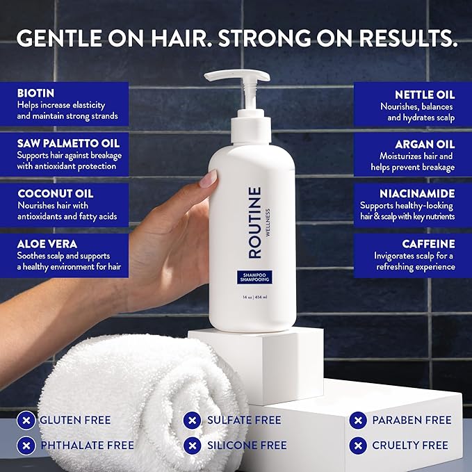 Routine Wellness Anti-Thinning Shampoo - Lavender & Cedar (Pack of 2)