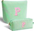 Btffitting Gifts for Teen Girls Women - Birthday Gifts for 10 11 12 13 14 15 16 17 18 Years Old Girl,Makeup Bag Cosmetic Bag,Teacher Gift Trendy Stuff Toiletry Bag - Green,P