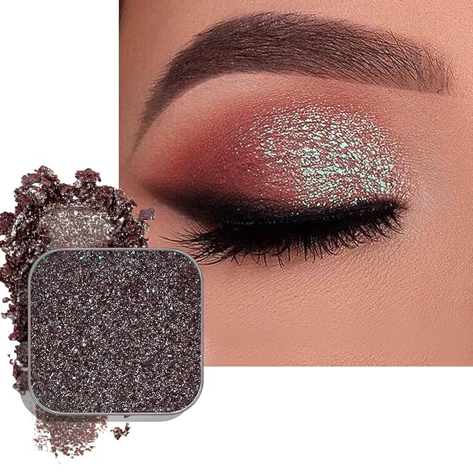 Fillwie Chameleon Duochrome Eyeshadow, Mauve Taupe with Blue-Green Shift