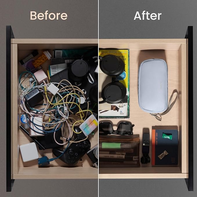 tomtoc Electronics Organizer Travel Case, Cable Organizer for Essentials