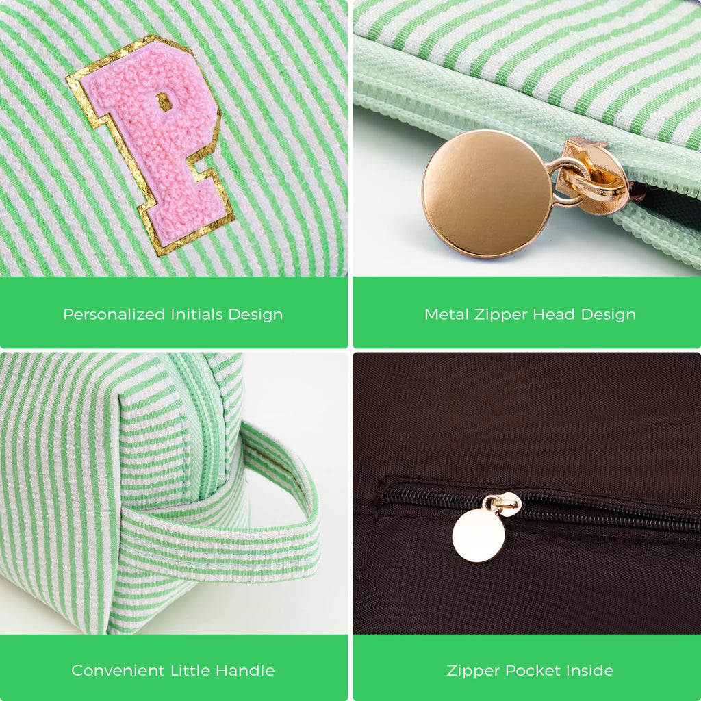 Btffitting Gifts for Teen Girls Women - Birthday Gifts for 10 11 12 13 14 15 16 17 18 Years Old Girl,Makeup Bag Cosmetic Bag,Teacher Gift Trendy Stuff Toiletry Bag - Green,P