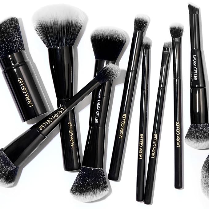 LAURA GELLER NEW YORK Cosmetic Professional Makeup Brushes - Cruelty-Free - 09 Dual-Ended Blush and Bronzer Brush