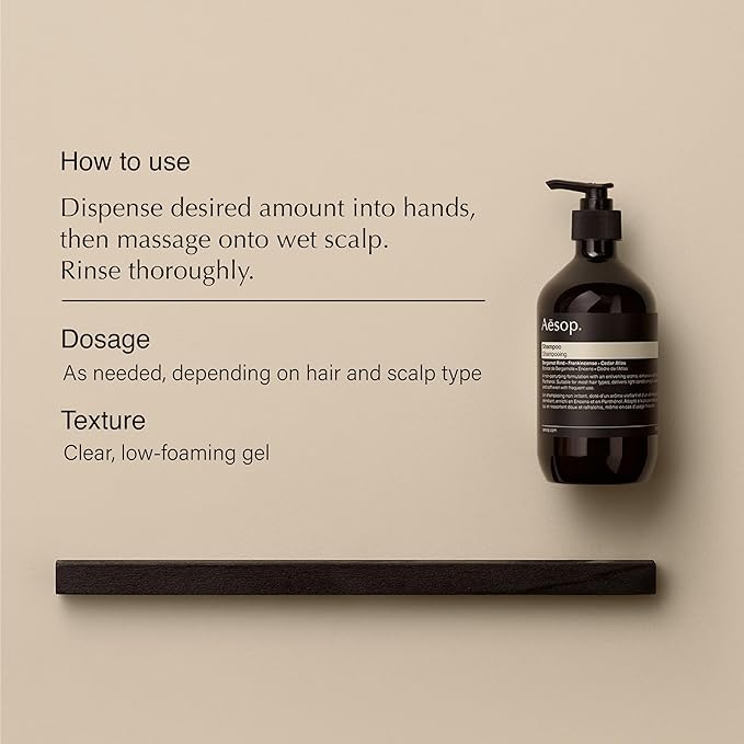 Aesop Shampoo and Conditioner Set for All Hair Types | Purifying & Hydrating Hair Care Duo with Bergamot Rind, Frankincense & Cedar Atlas | Gentle & Color-Safe | 16.9 oz (Set of 2)