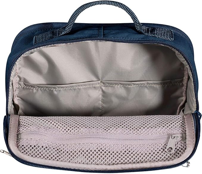 Fjällräven Kanken Toiletry Bag - Strong, Reinforced, Durable Fabric, Organized Storage - Travel, Frost Green, One Size
