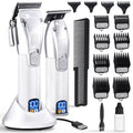 Fagaci Professional Hair Clippers for Men Set Turbo Power with Precise Cutting, Barber Clippers for Hair Cutting, Cordless Hair Clippers and Trimmers Set, Maquina de Cortar Cabello, Haircut Barber Kit