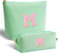 Btffitting Gifts for Teen Girls Women - Birthday Gifts for 10 11 12 13 14 15 16 17 18 Years Old Girl,Makeup Bag Cosmetic Bag,Teacher Gift Trendy Stuff Toiletry Bag - Green,M