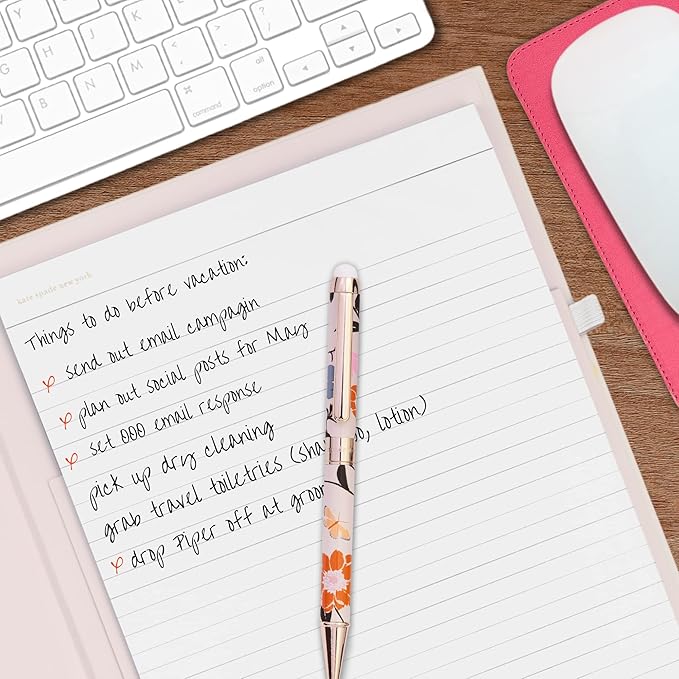 kate spade new york Clipboard Folio, Gold Dot with Script
