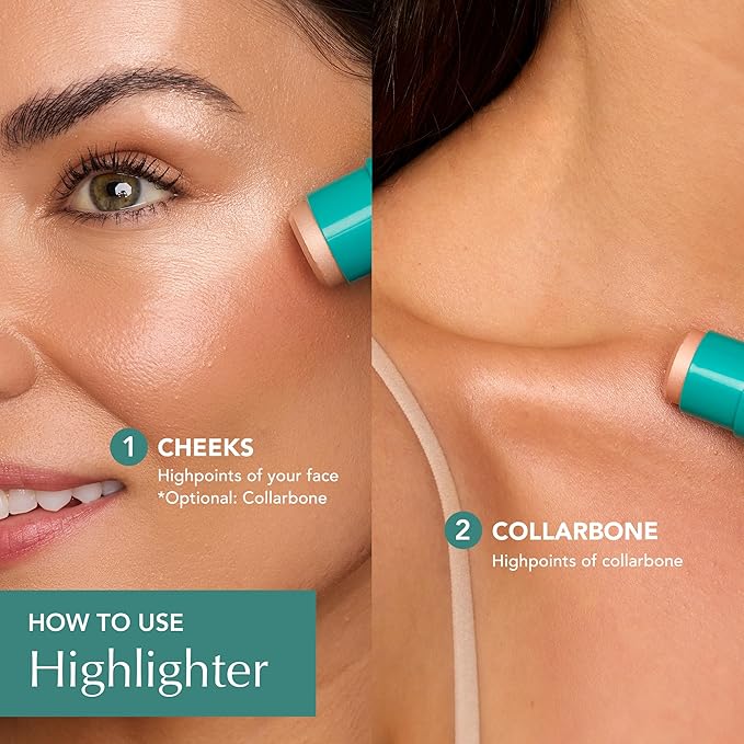 Thrive Causemetics Cream Highlighter Triple Threat Color Stick Gold Shimmer