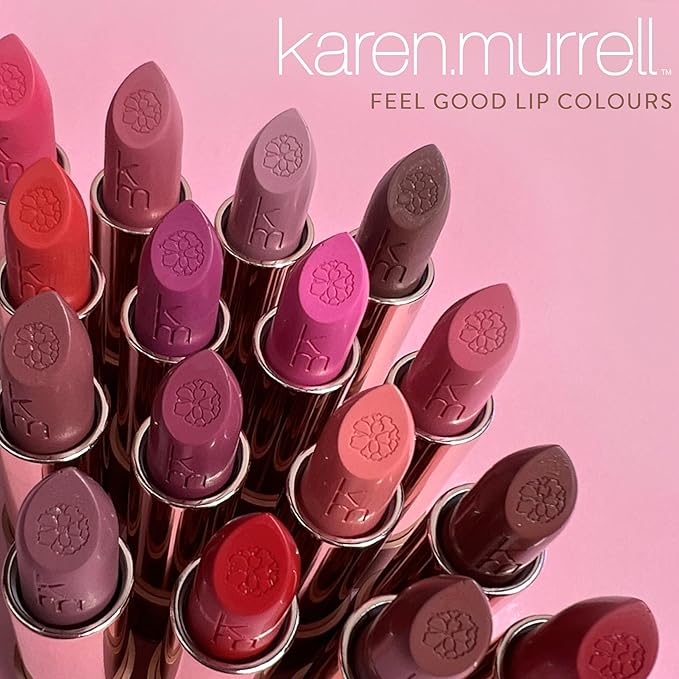 Karen Murrell Natural Lipstick - Lip Tint 45 Coconut Infusion - Sheer Buildable to Glossy Lip Tint - 100% Natural Ingredients, Moisturizes & Hydrates Lips - Paraben & Cruelty Free