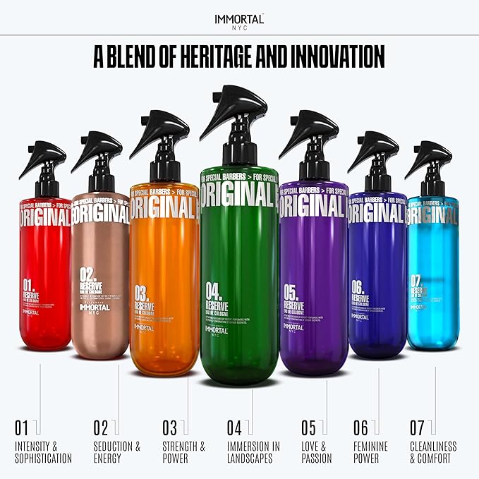 Immortal NYC Reserve 04, After Shave Spray Body/Face Men's Cologne,17 oz - Exclusive Barbers - Softens Skin - Refreshes/disinfects and Relieves Face and Skin - Moisturizing Formula After Shaving