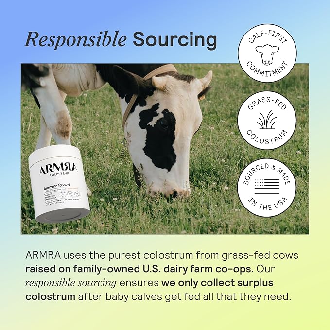 ARMRA Colostrum Powder, Unflavored, 30 Serving Travel Sticks