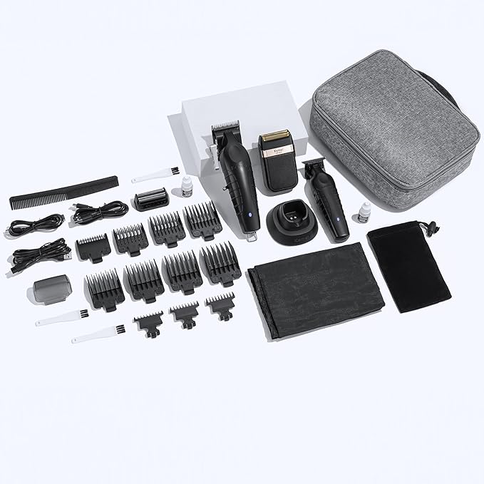 KEMEI Professional Hair Clippers Hair Trimmer Eletric Shaver Set for Men