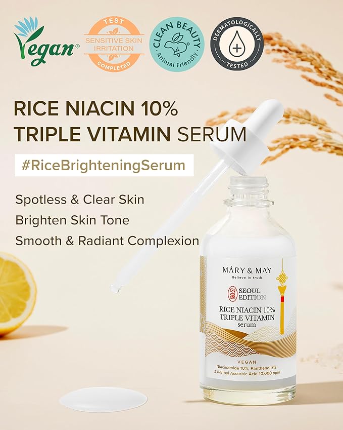 SEOUL EDITION Rice Niacinamide 10% Vitamin Serum, 2.7 fl.oz