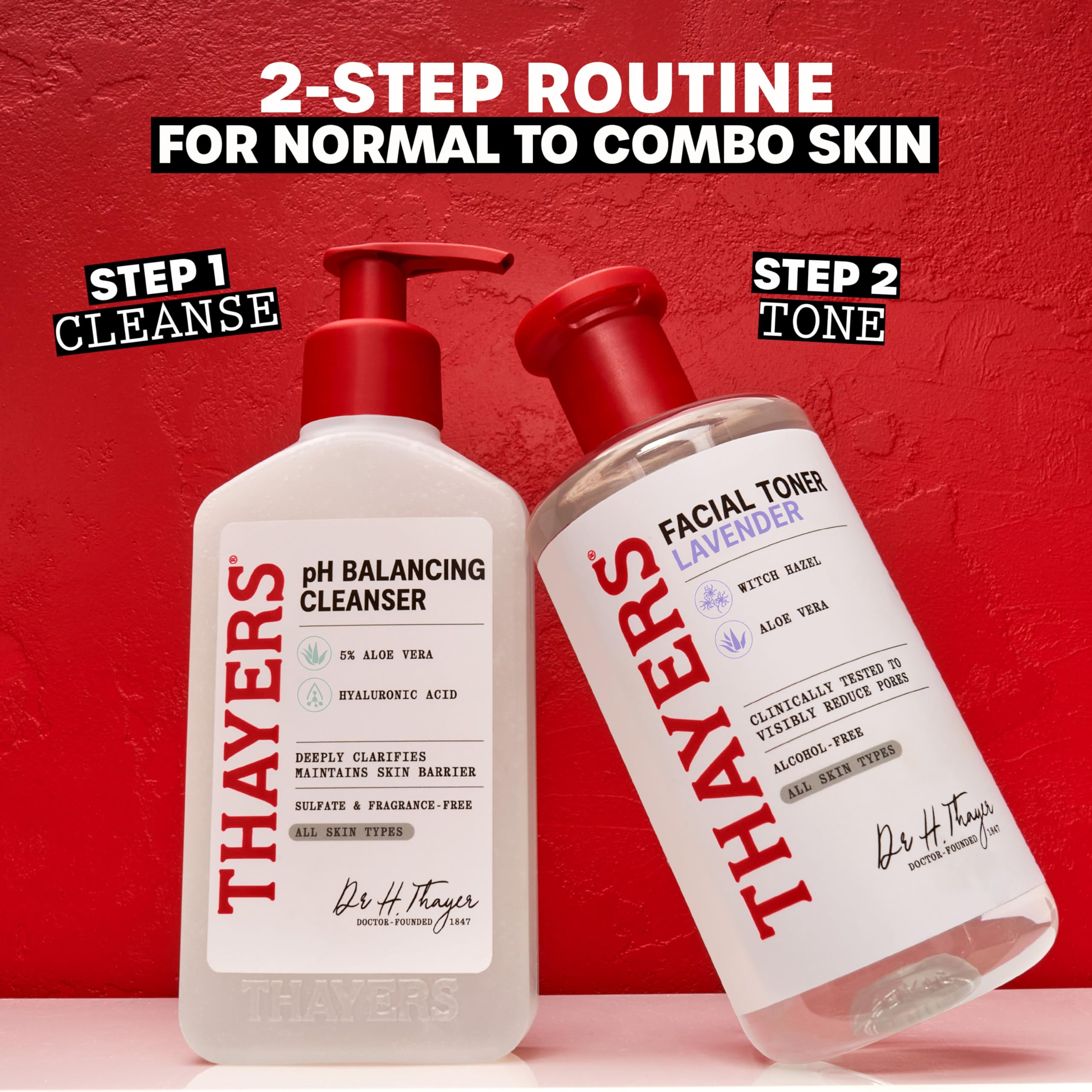 THAYERS Alcohol-Free, Hydrating Lavender Witch Hazel Facial Toner with Aloe Vera Formula, Vegan, Dermatologist Tested and Recommended, 12 Oz (Packaging May Vary)