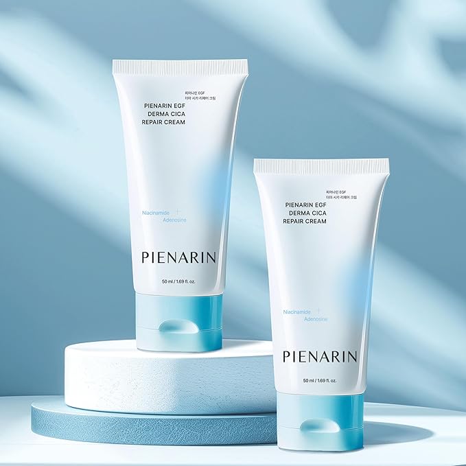 PIENARIN Korean EGF Derma Cica Repair Cream – Anti-Aging Facial Moisturizer for Damaged Barrier, Sensitive & Redness-Prone Skin | Daily Hydrating Face Lotion for Dry, Irritated Skin (1.69 fl. oz.)