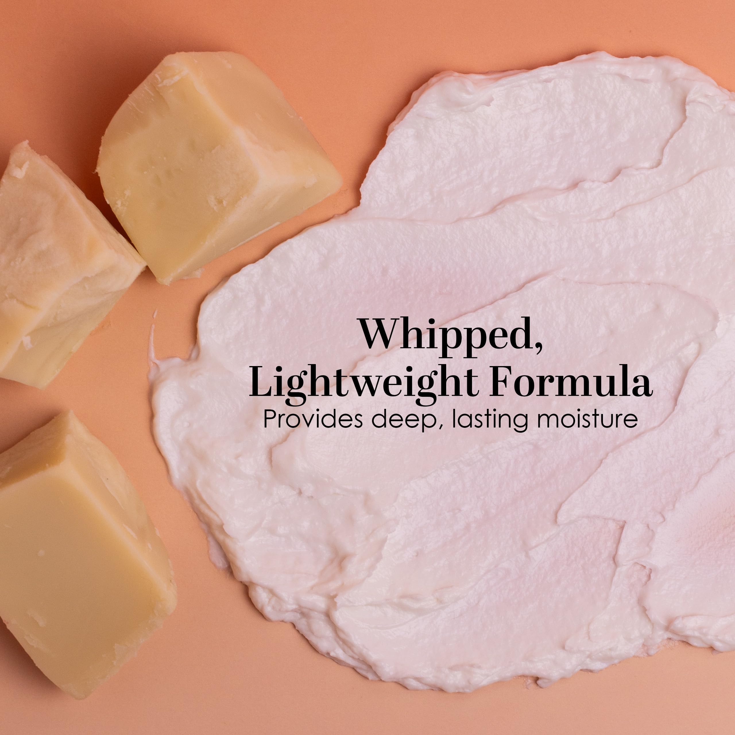 Unscented Body Butter for Dry Skin | with Raw Shea Butter and Jojoba Oil | Deep Moisturizer Safe for Sensitive Skin, Non Greasy, Fragrance Free | 8 oz