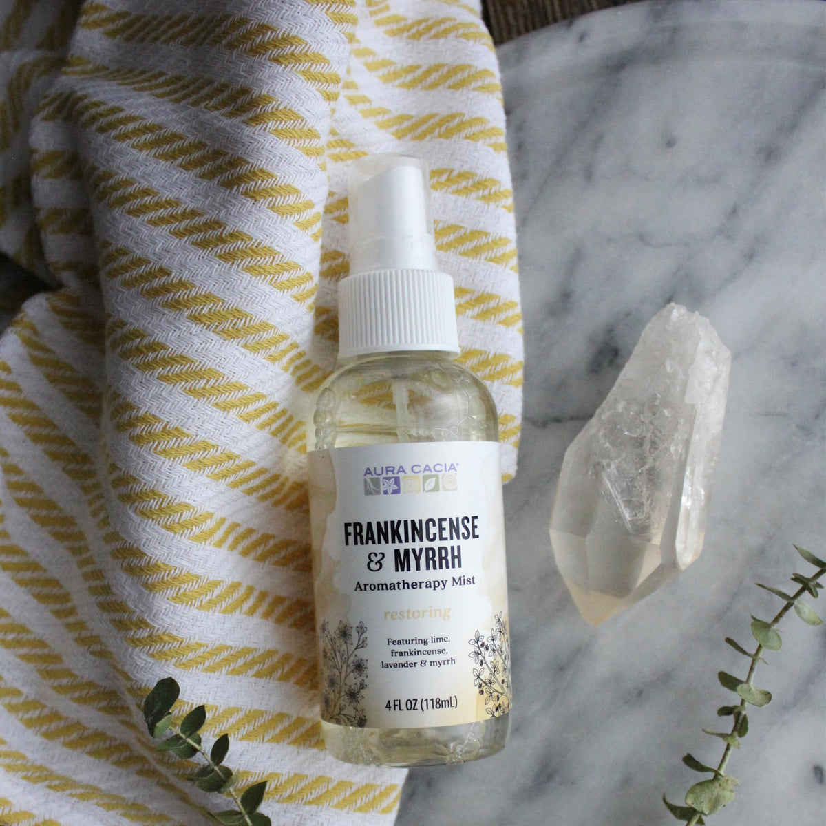Aura Cacia, Mist Frankincense And Myrrh, 4 Fl Oz