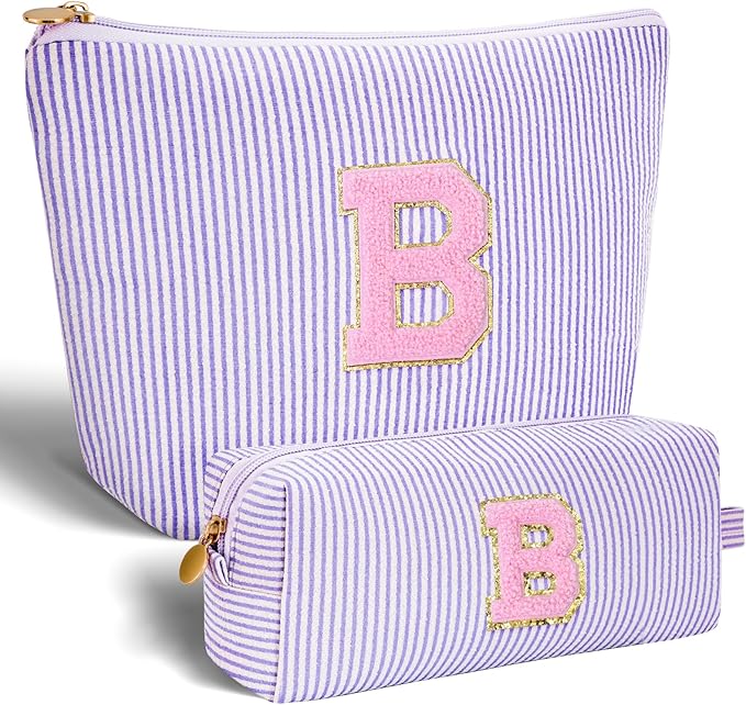 Btffitting Gifts for Teen Girls Women - Birthday Gifts for 10 11 12 13 14 15 16 17 18 Years Old Girl,Makeup Bag Cosmetic Bag,Teacher Gift Trendy Stuff Toiletry Bag - Lavender,B