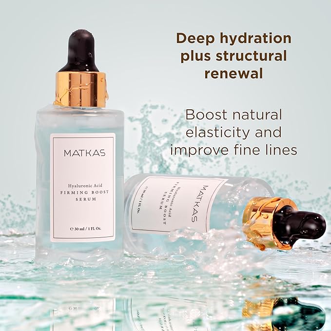 MATKAS Korean Firming Boost Hyaluronic Acid Serum for Hydration 1 Fl. Oz.