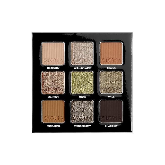 Sigma Beauty Earthy Eyeshadow Palette for Women - 0.032 oz Eye Shadow