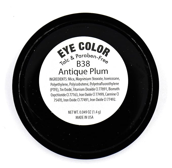 Pure Ziva Antique Plum Light Purple Lavender Shimmer Pressed Powder Single Vegan Eyeshadow; Talc, Paraben & Cruelty Free