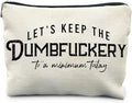 RYYCDOI Funny Makeup Bag - Bad Assed & Cool Gifts for Coworkers & Women - Sarcastic & Gag Gifts - Humor Cosmetic Toiletry Bag