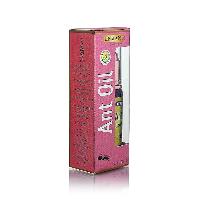 Hemani Ant Oil 30ml, Traditional Formula for Smooth Skin Care, Halal