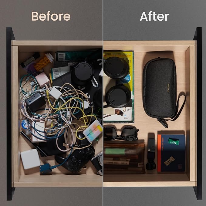 tomtoc Electronics Organizer Travel Case, Cable Organizer for Essentials