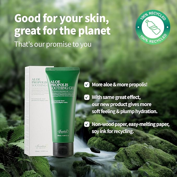 BENTON Aloe Propolis Soothing Gel | 3.38 fl. oz. - Aloe Vera Gel for Face