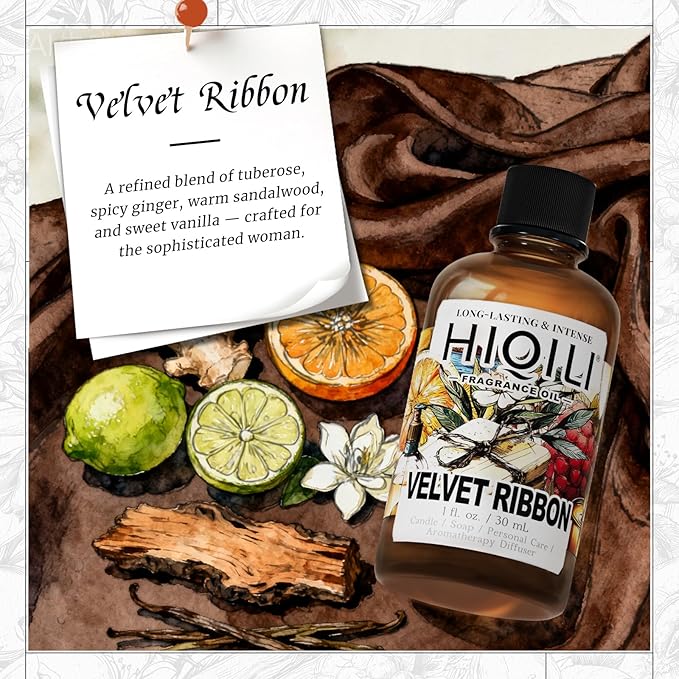 HIQILI Velvet Ribbon Fragrance Oil for Diffuser and Aromatherapy
