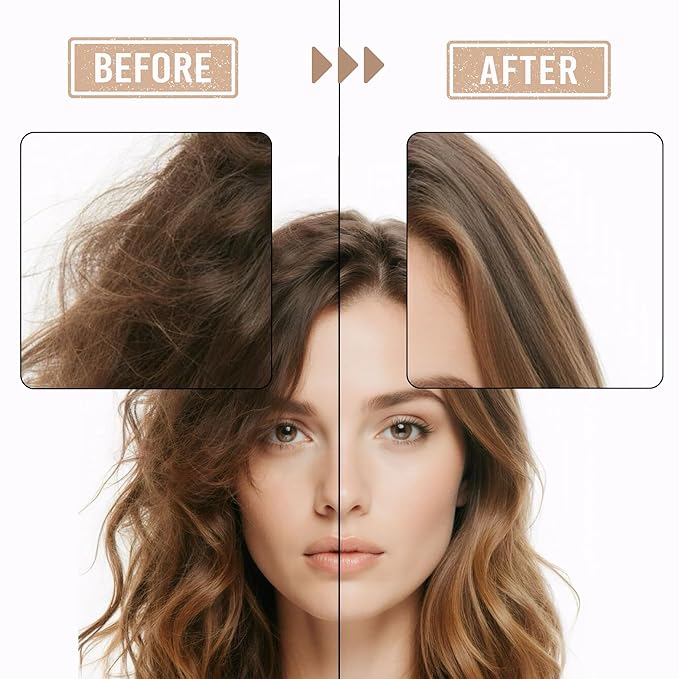 Lurshel Batana Oil hair Serum - Leave-in No Rinse Treatment for Deep Hydration & Nourishment,Frizz Control, Split End Repair, adds Shine, Ideal Solution for Damaged & Dry Hair, (3.4 fl oz)