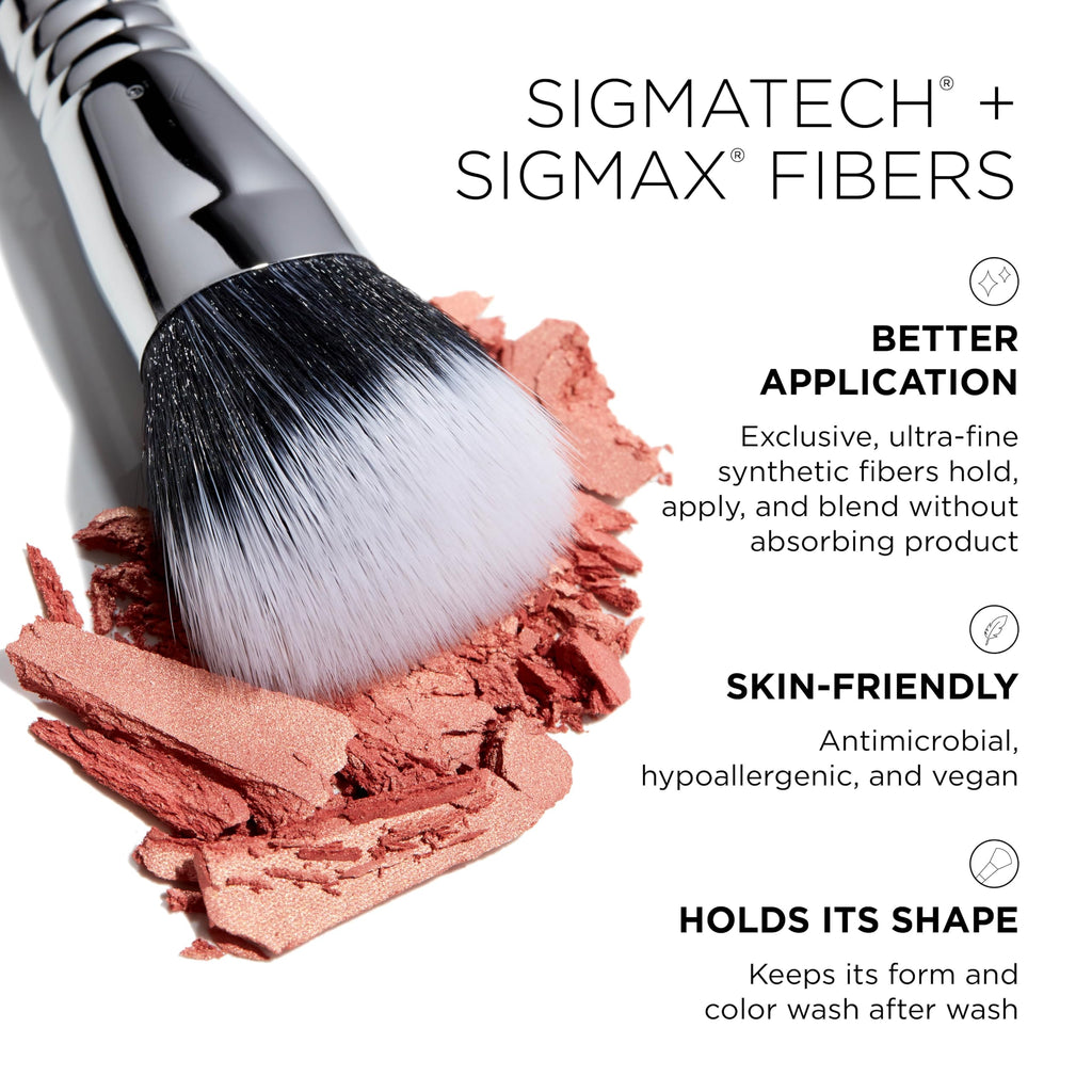 Sigma Beauty F53 Air Contour/Blush™ Brush, Soft Angled Bronzer Makeup Brush
