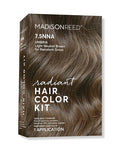 Madison Reed Radiant Hair Color Kit - 7.5NNA Light Neutral Brown (Umbria Brown), Permanent Hair Dye for Resistant Grays, 100% Gray Coverage | PPD-Free & Ammonia-Free, 1 Pack