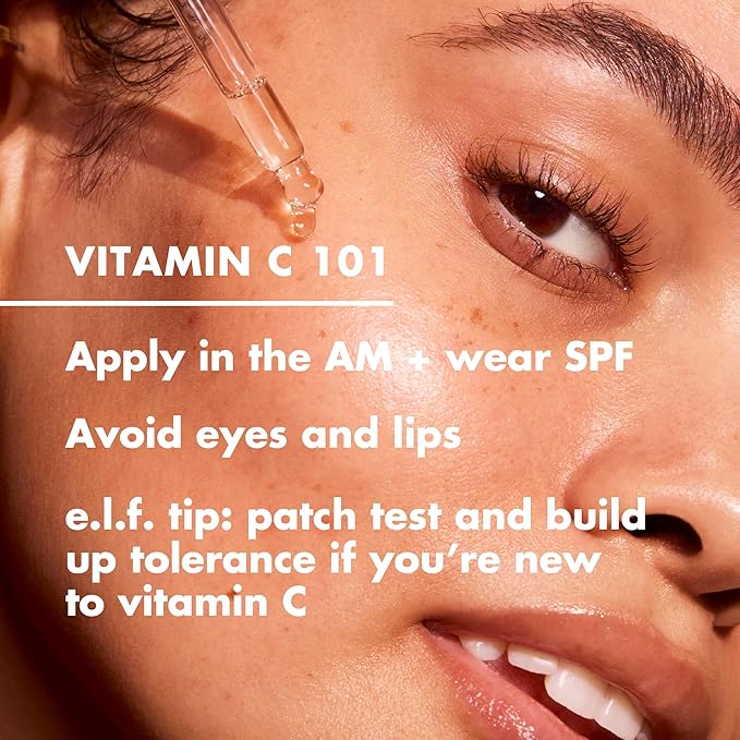e.l.f. SKIN Bright Icon Vitamin C + E + Ferulic Face Serum, Brightening & Soothing with 15% Vitamin C, Vegan & Cruelty-Free