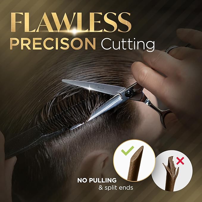 Fagaci Hair Cutting Scissors & Thinning Shears Set 6 Inch