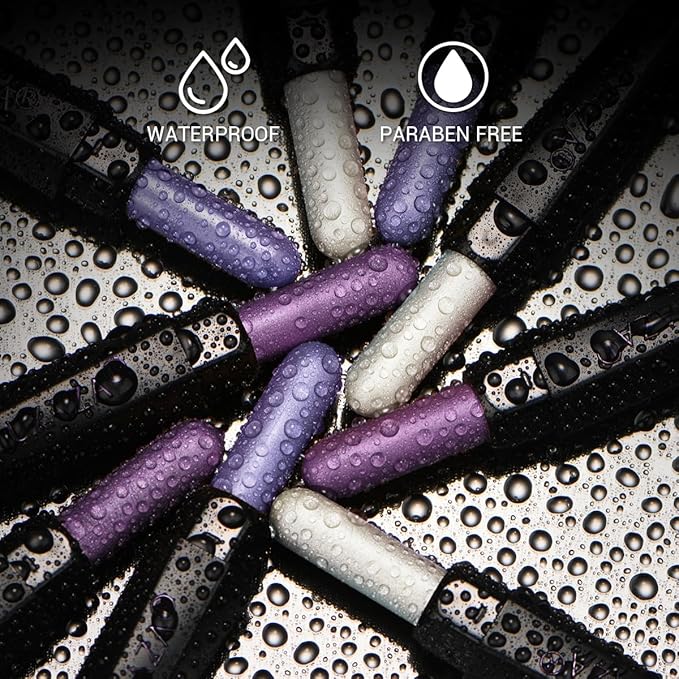 LUXAZA 3 Pcs Cream Eyeshadow Stick Quick Makeup Set Lavender Purple White