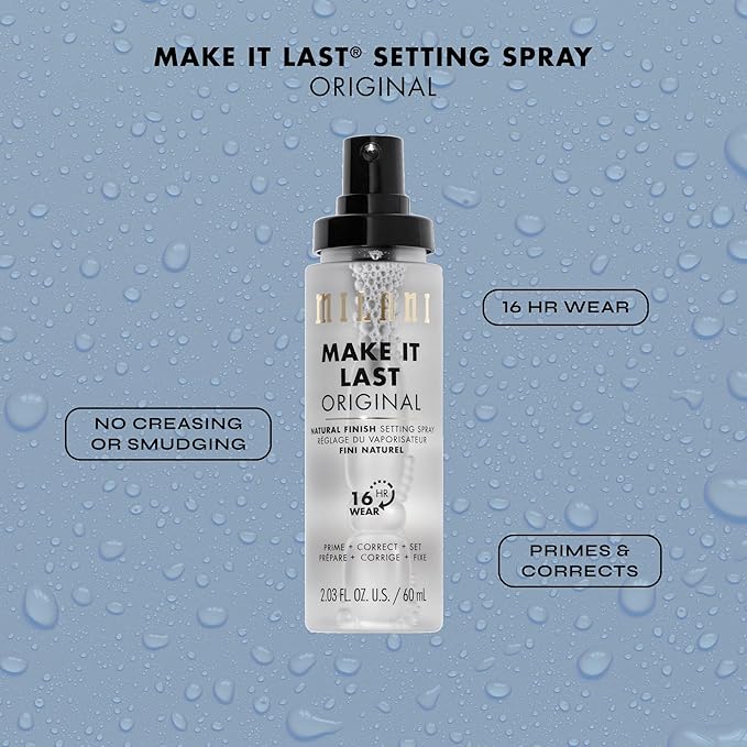 Milani Setting Spray + Primer, Make It Last Original Natural Finish 2-Pack