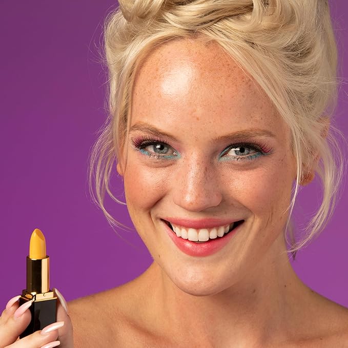 L'Paige pH Color-Changing Yellow Lipstick | Yellow to Warm Coral Pink Transformation | Aloe Vera Moisturizing Formula | Long-Lasting Lip Stain-Like Color | Shade LYW