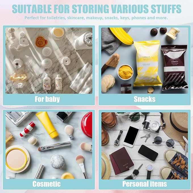 BuyCard Chenille Letter Clear Makeup Bags, Snacks Bag for Travel, Preppy Patch Nylon Cosmetic Bag with Handles and Zipper, Waterproof Large Clear Travel Toiletry Bag Storage Bag for Women Green