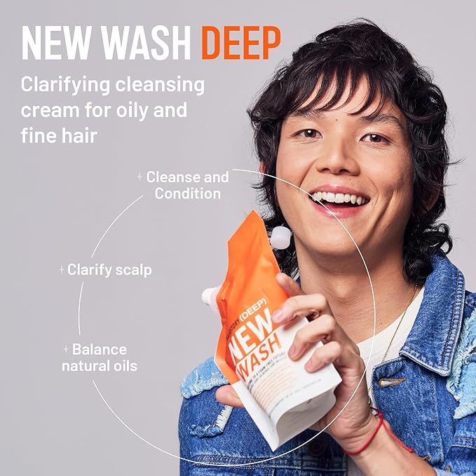 Hairstory New Wash Deep Clean for Oily Fine Hair 20 oz Refill